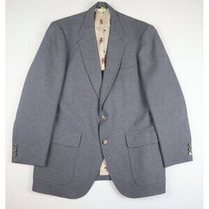 THE JC PENNEY COMFORT BLAZER - MEN'S GRAY VINTAGE BLAZER JACKET - SIZE 42